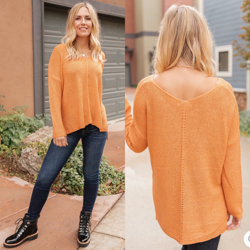 Orange Sweater (fits more like a S or M)